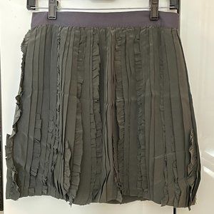 Rebecca Taylor Silk Ruffle Skirt